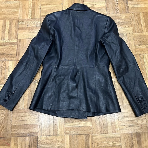 Theory Black Blazer with Wide Lapels and Relaxed Fit - Picture 2 of 4